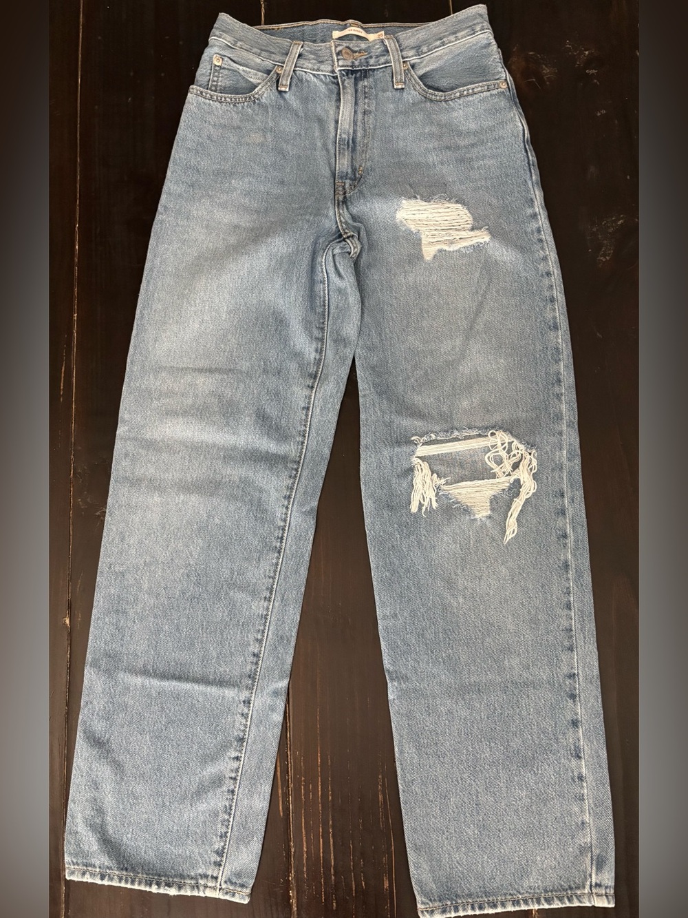 Levi’s 94 baggy straight leg distressed